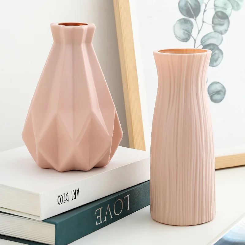 Plastic Imitation Ceramic Vase Decor