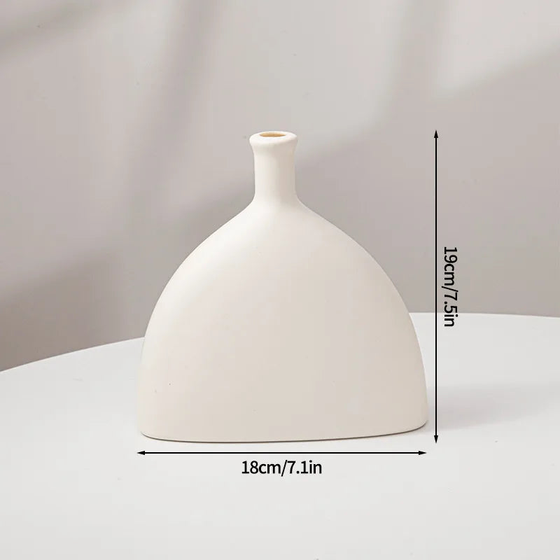 Creative White Minimalist Vase Decor