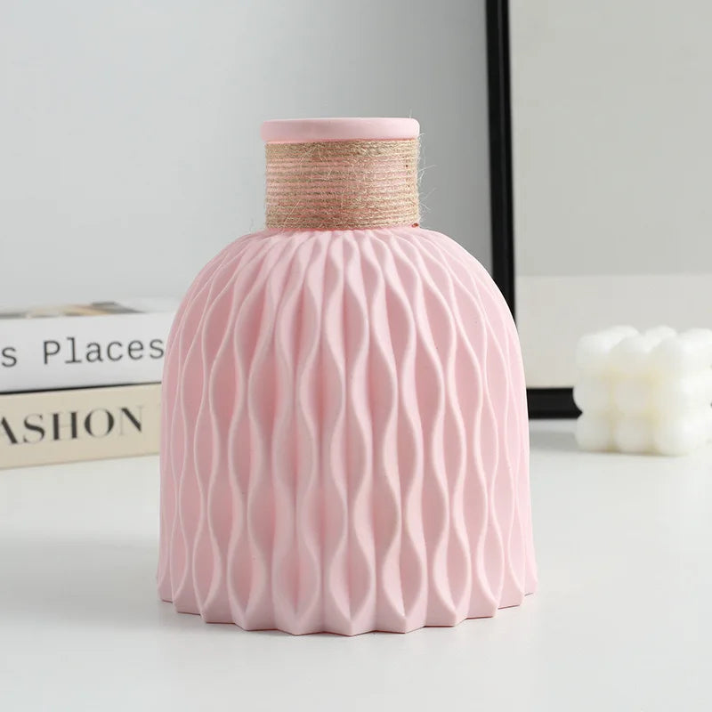 1PC Water Ripple Plastic Vase