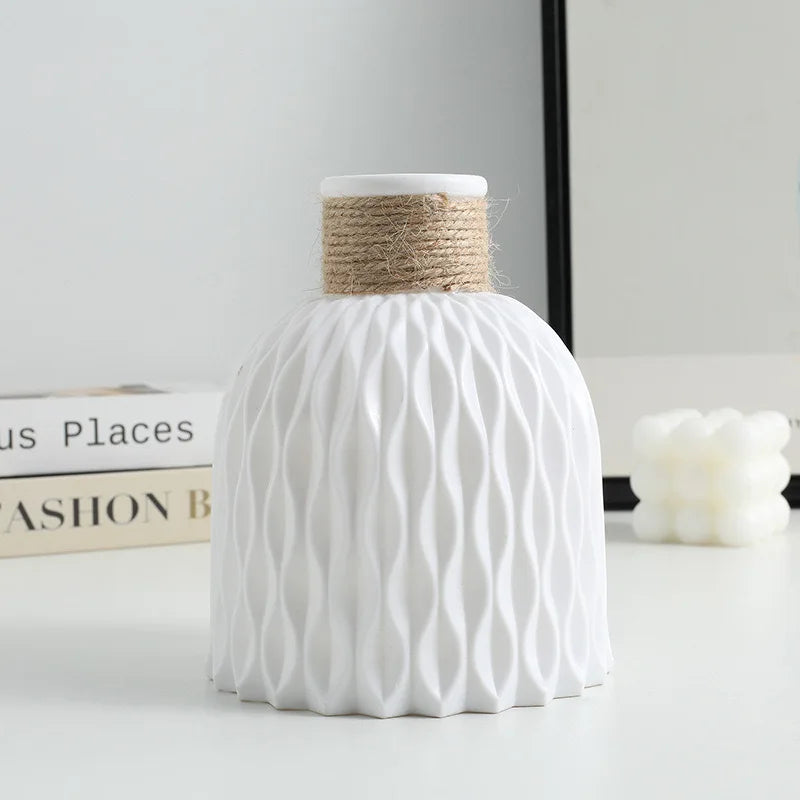 1PC Water Ripple Plastic Vase