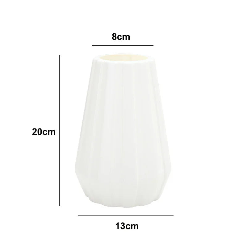 Morandi Plastic Vase for Home Decor