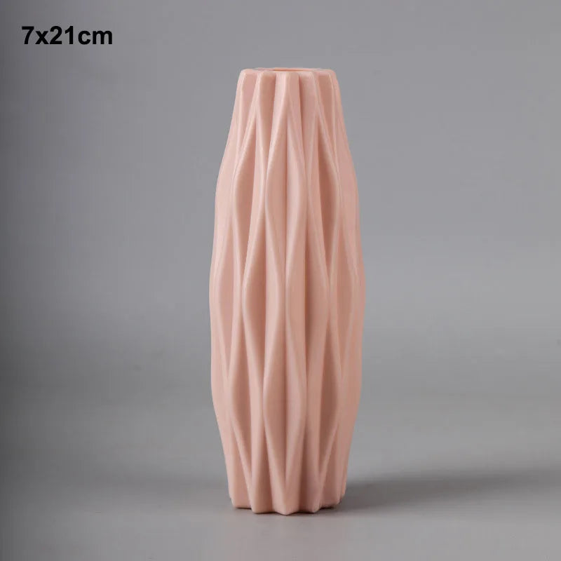 Morandi Plastic Vase for Home Decor