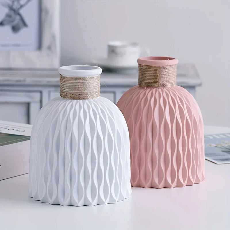 1PC Water Ripple Plastic Vase