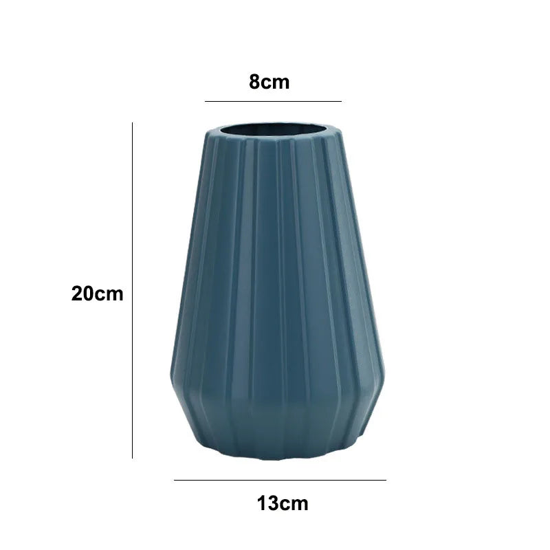 Morandi Plastic Vase for Home Decor