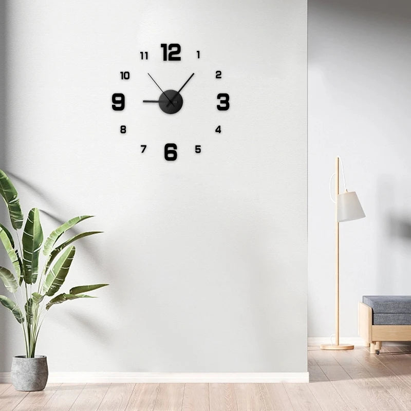 Creative DIY Frameless Wall Clock