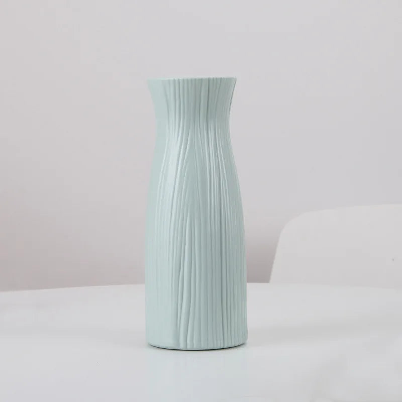 Morandi Plastic Vase for Home Decor