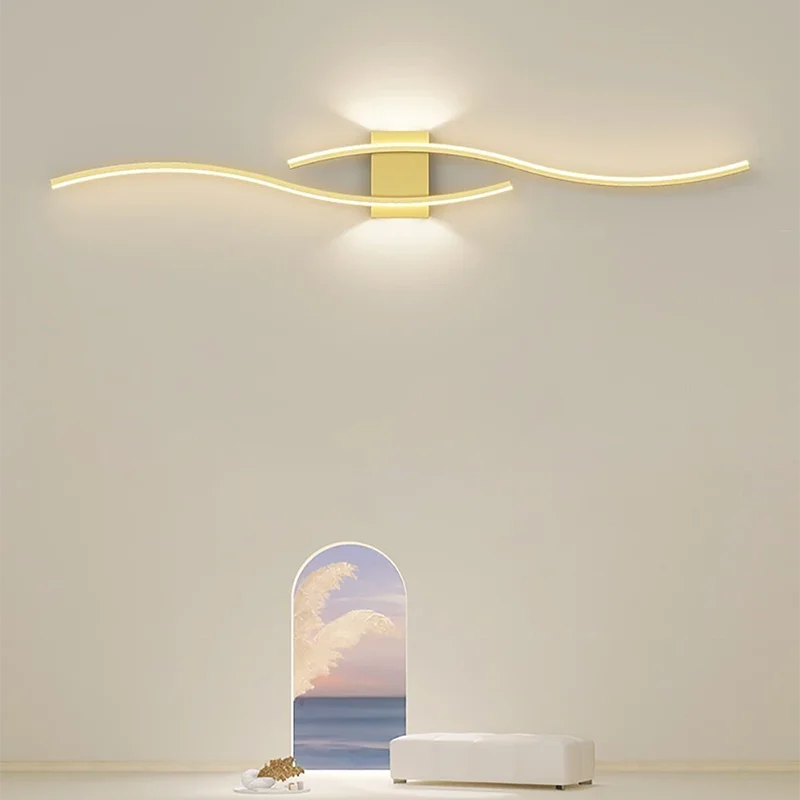 Modern LED Curve Wall Lamp