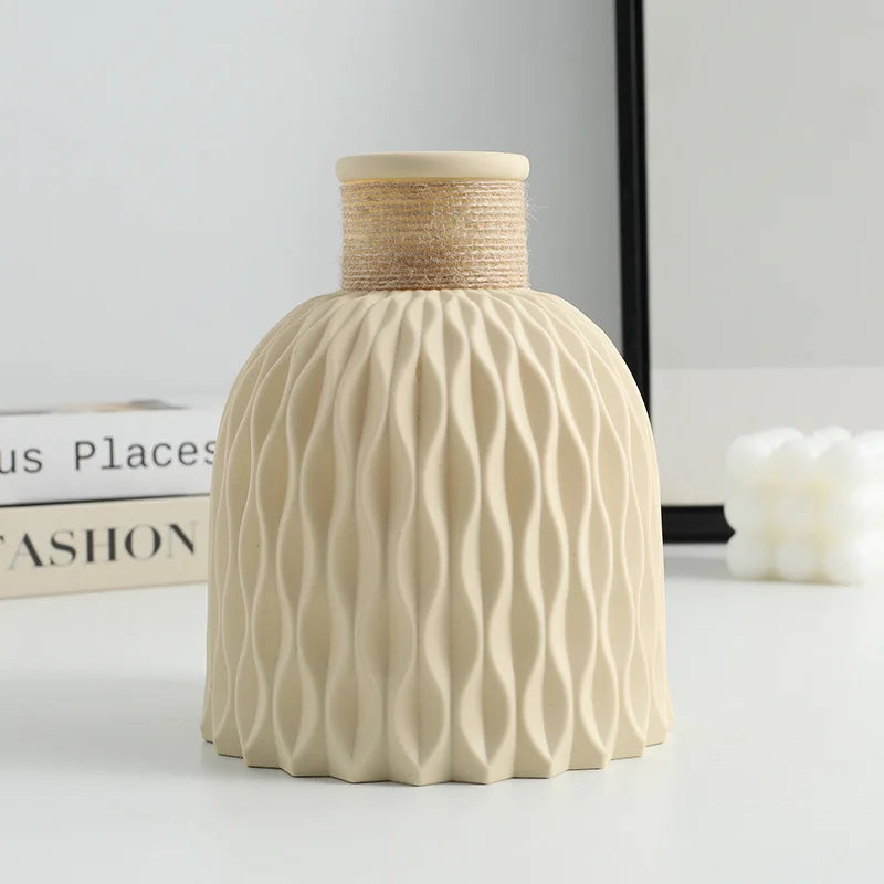 1PC Water Ripple Plastic Vase