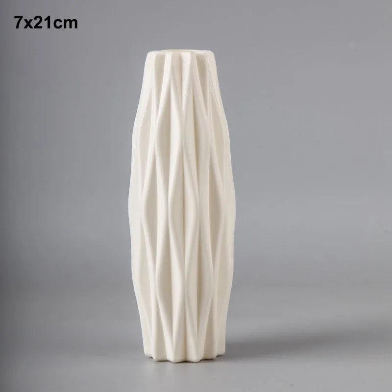 Morandi Plastic Vase for Home Decor