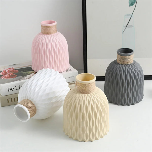 1PC Water Ripple Plastic Vase