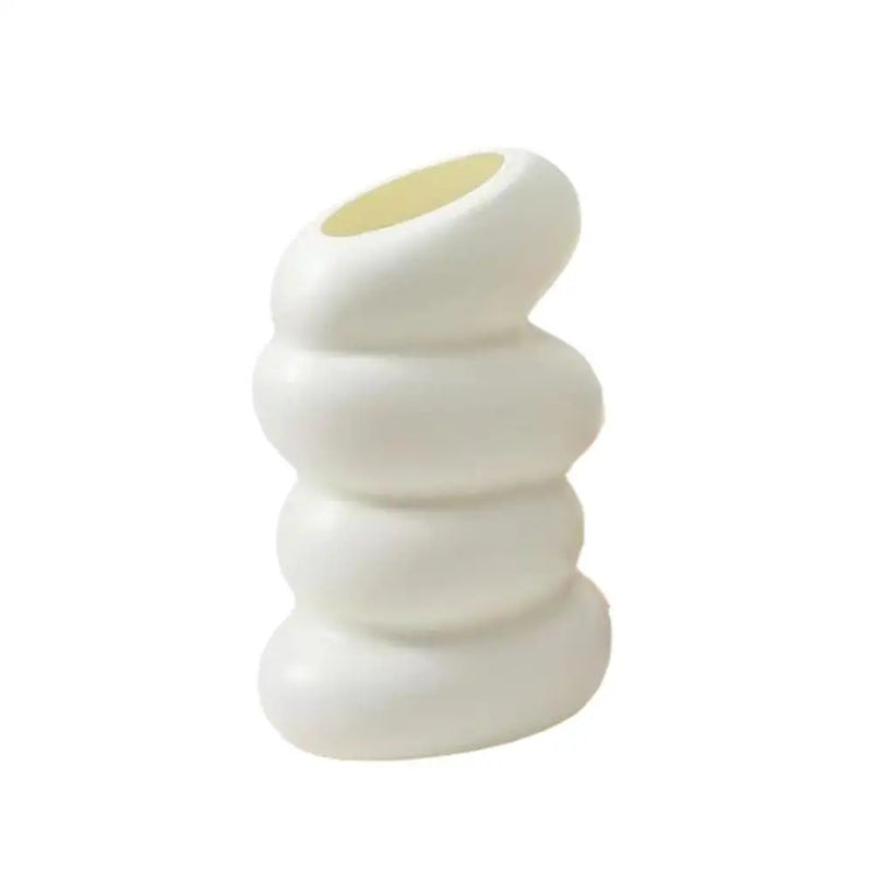 1PC Spiral White Plastic Vase