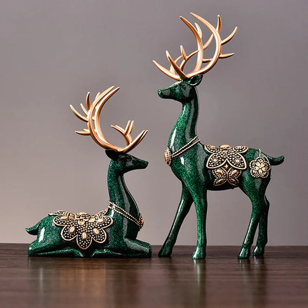 Luxury Large Deer Resin Sculpture