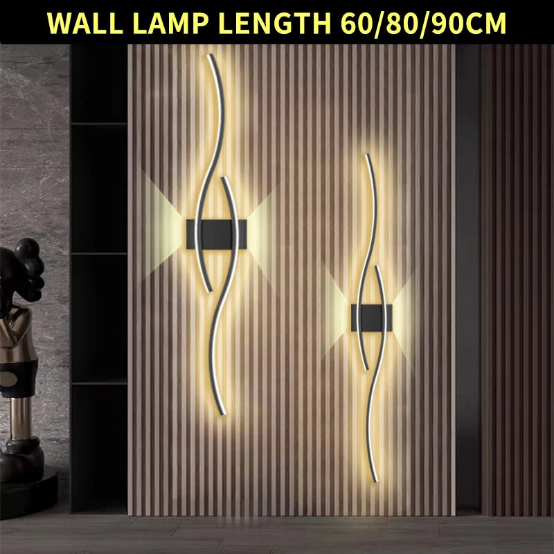 Modern LED Curve Wall Lamp