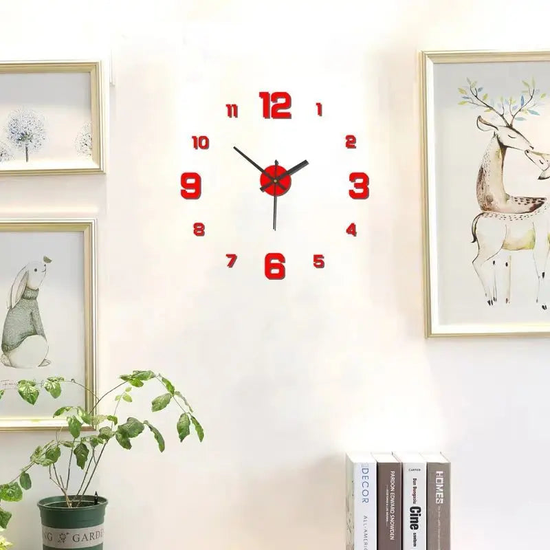 Creative DIY Frameless Wall Clock