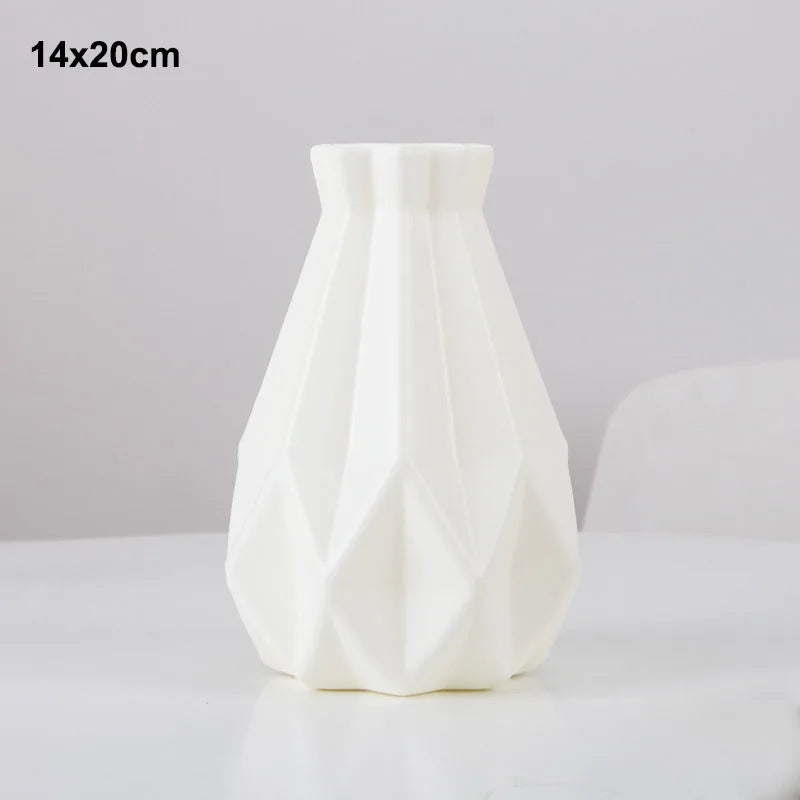 Morandi Plastic Vase for Home Decor