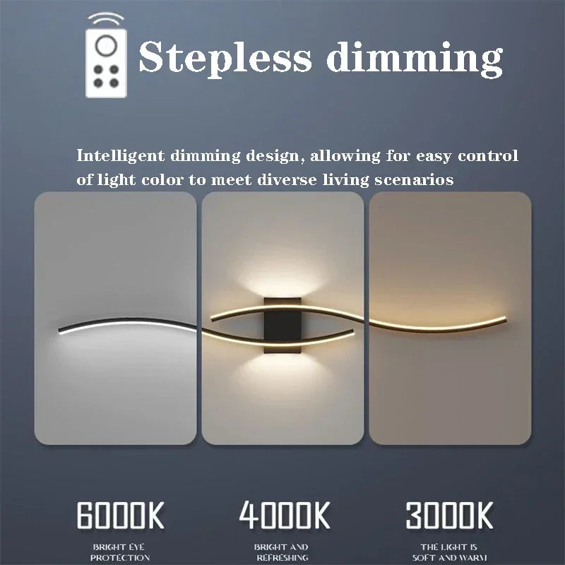 Modern LED Curve Wall Lamp