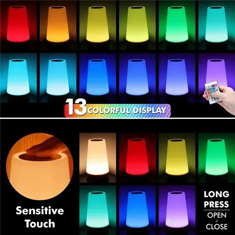 13-Color RGB Night Light Lamp