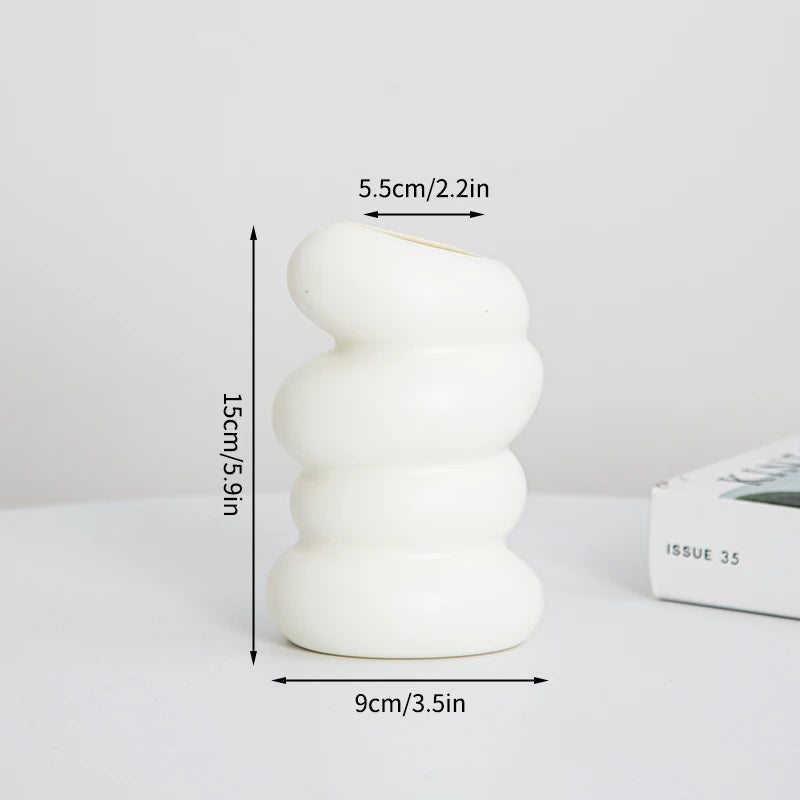 Creative White Minimalist Vase Decor