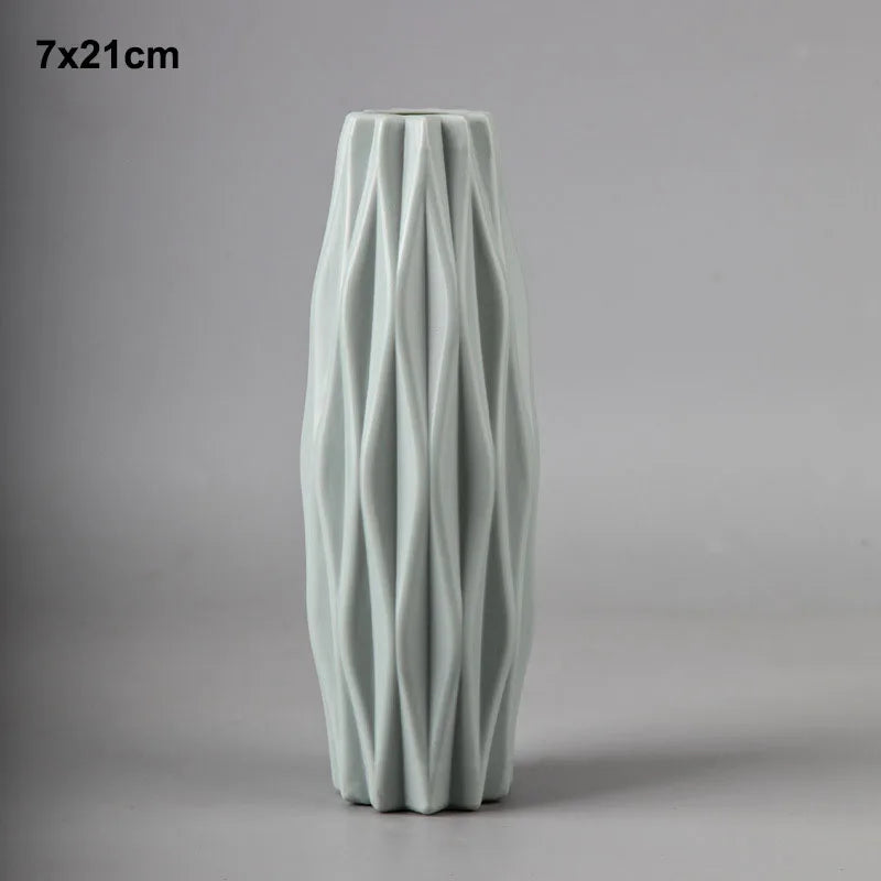 Morandi Plastic Vase for Home Decor