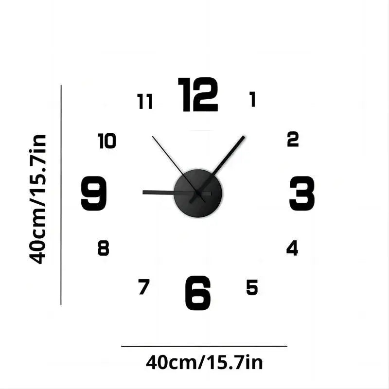 Creative DIY Frameless Wall Clock