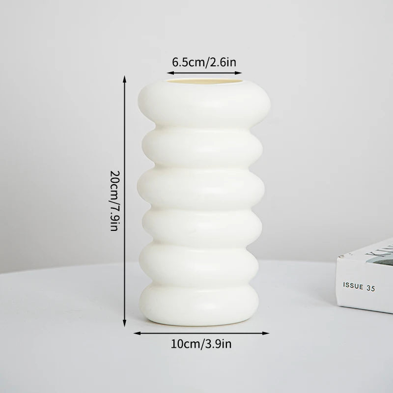 Creative White Minimalist Vase Decor